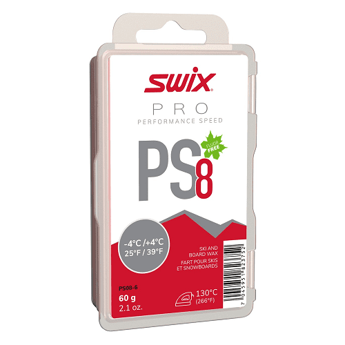 Парафин SWIX PS8 Red -4+4° 60g