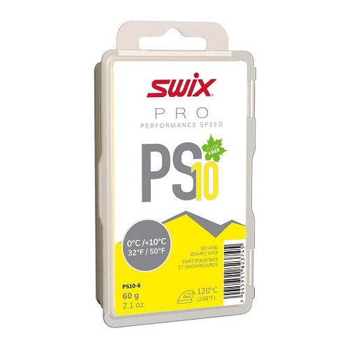 Парафин SWIX PS10 Yellow 0°+10° 60g