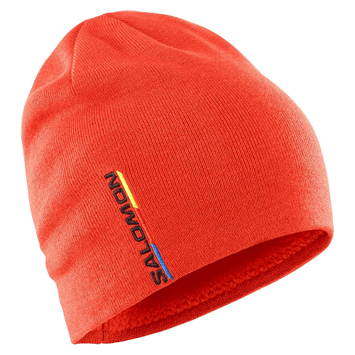 Шапка SALOMON Graphic Beanie Fiery Red в магазине Sport-Nordic.ru.