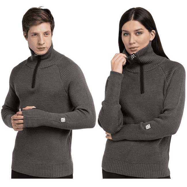 Свитер MOAX Komi Charcoal Unisex в магазине Sport-Nordic.ru.