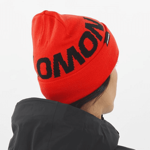 Шапка SALOMON Hermitage Beanie Cherry Tomato в магазине Sport-Nordic.ru.