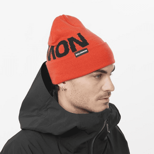 Шапка SALOMON Hermitage Beanie Cherry Tomato в магазине Sport-Nordic.ru.