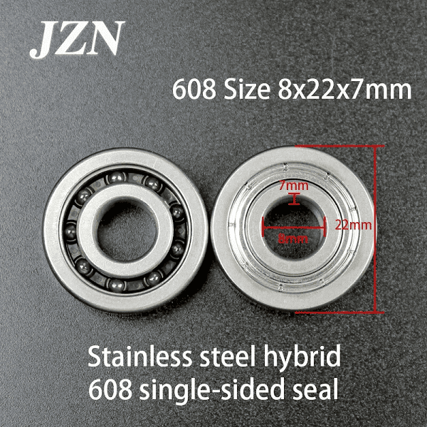 Подшипник JZN Hybrid Ceramic 608 (9 шариков) в магазине Sport-Nordic.ru.
