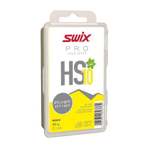 Парафин SWIX HS10 Yellow 0°+10° 60g