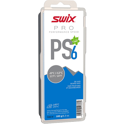 Парафин SWIX PS6 Blue -6-12° 180g в магазине Sport-Nordic.ru.