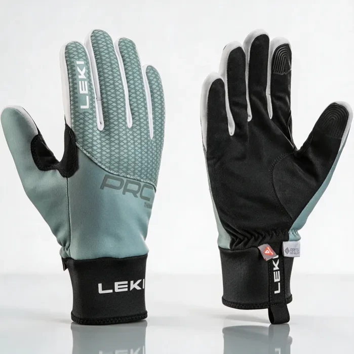 Перчатки LEKI PRC ThermoPlus Black-Ice Green Wmn