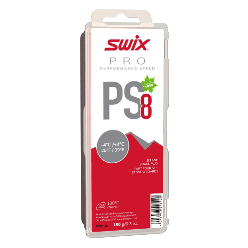 Парафин SWIX PS8 Red -4+4° 180g в магазине Sport-Nordic.ru.