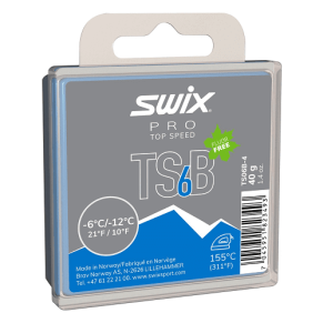 Парафин SWIX TS6 Black -6-12° 40g