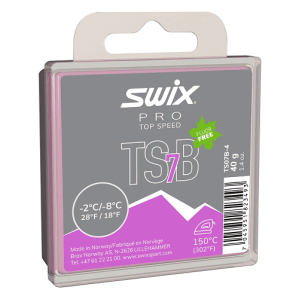 Парафин SWIX TS7 Black -2-8° 40g