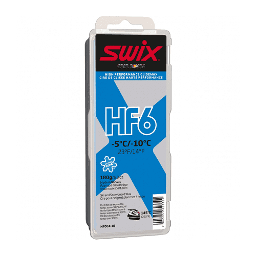 Парафин SWIX HF6X -5-10° 180g в магазине Sport-Nordic.ru.