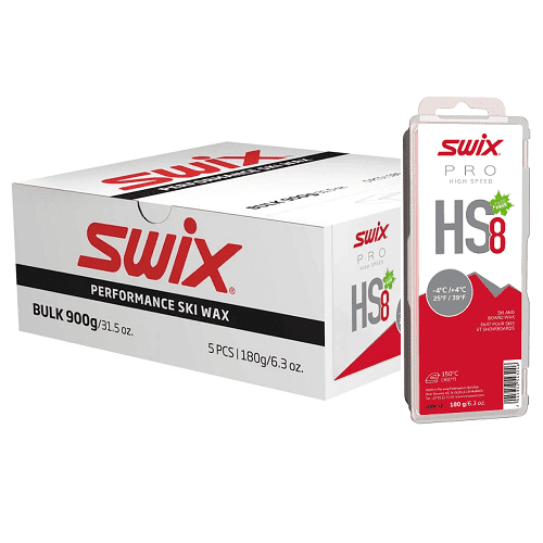 Парафин SWIX HS8 Red -4+4° 180g (Service Pack без крышки)