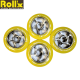 Колесо ROLLX Racing 100 Yellow 76A в магазине Sport-Nordic.ru.