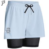 Шорты BD женские беговые шорты 2 в 1 светло-голубые