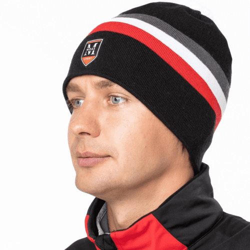 Шапка MOAX Tradition Stripe Black Red в магазине Sport-Nordic.ru.