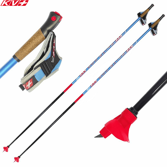 Лыжные палки KV+ Elite Pro Clip Blue в магазине Sport-Nordic.ru.