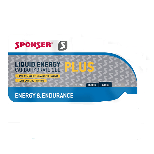Гель SPONSER Liquid Energy Plus 35 g в магазине Sport-Nordic.ru.