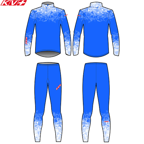 Комбинезон KV+ Tornado Blue/White в магазине Sport-Nordic.ru.