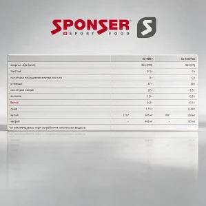 Гель SPONSER Energy Plus Salty 35гр