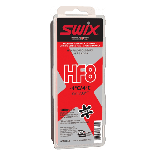 Парафин SWIX HF8X +4-4° 180g в магазине Sport-Nordic.ru.