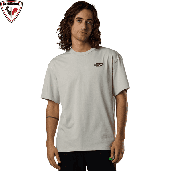 Футболка ROSSIGNOL Hero Tee LogoLine Soft Grey Man в магазине Sport-Nordic.ru.