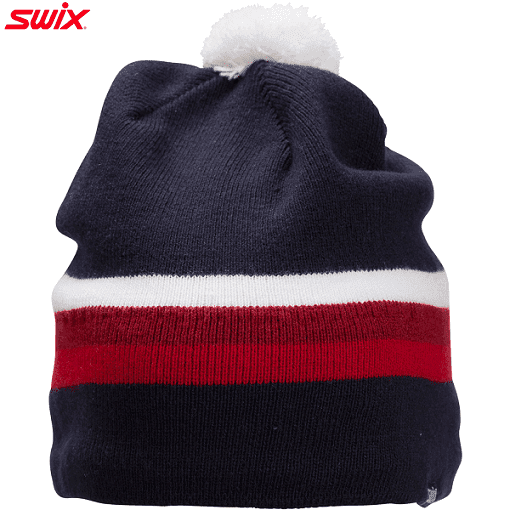 Шапка SWIX Marka Dark Navy/Red в магазине Sport-Nordic.ru.