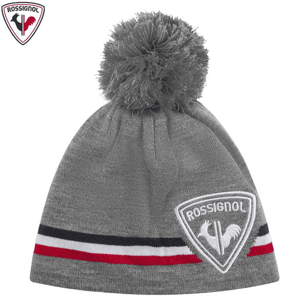 Шапка ROSSIGNOL Rooster Pompon Heather Grey в магазине Sport-Nordic.ru.