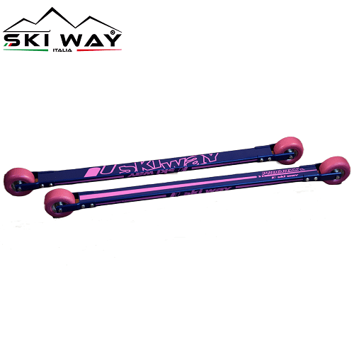 Лыжероллеры SKI WAY Progress R Pink 78A Ceramic Classic в магазине Sport-Nordic.ru.