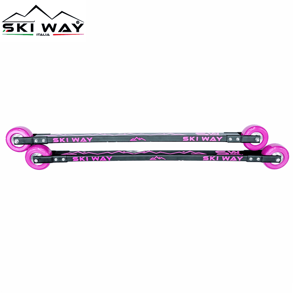 Лыжероллеры SKI WAY Progress R Pink 78A Ceramic Classic в магазине Sport-Nordic.ru.