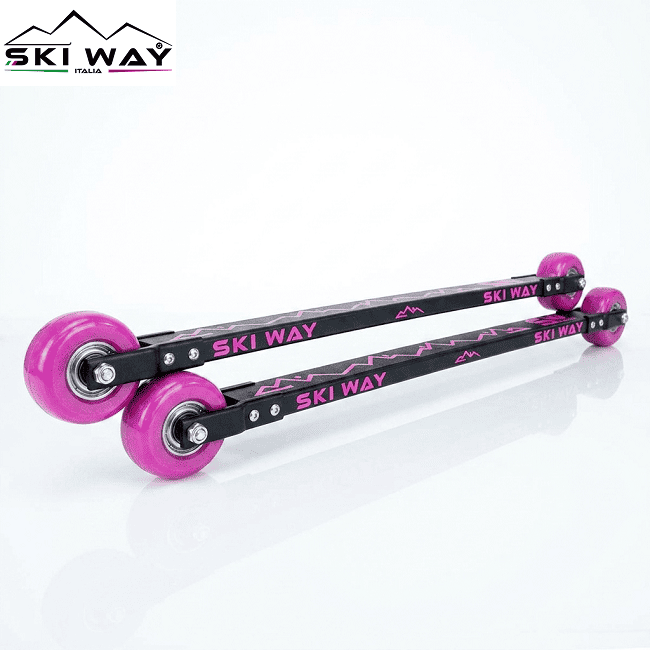 Лыжероллеры SKI WAY Progress R Pink 78A Ceramic Classic