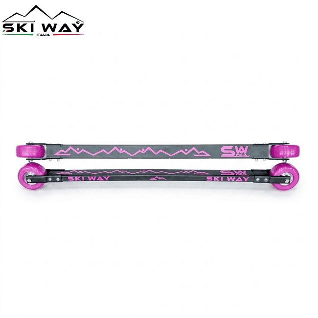 Лыжероллеры SKI WAY Progress R Pink 78A Ceramic Classic