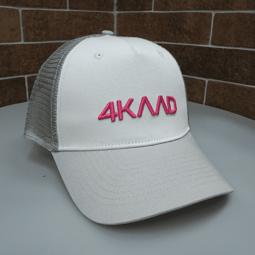Бейсболка 4KAAD Trucker White Magenta