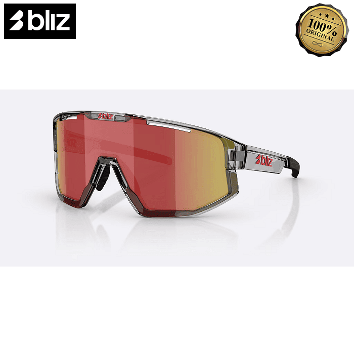 Очки BLIZ Fusion Transparent Dark Grey Brow Red Multi в магазине Sport-Nordic.ru.