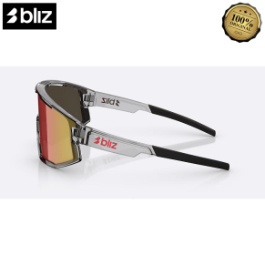 Очки BLIZ Fusion Transparent Dark Grey Brow Red Multi
