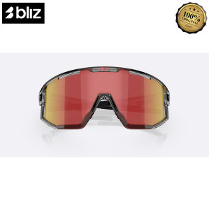 Очки BLIZ Fusion Transparent Dark Grey Brow Red Multi