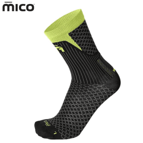 Носки MICO M1 Trail Run Crew Black Yellow