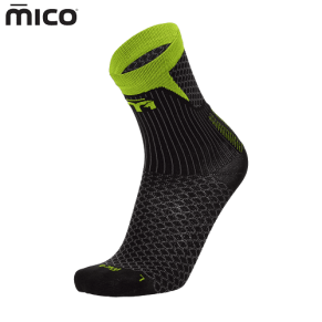 Носки MICO M1 Trail Run Crew Black Yellow