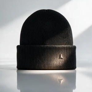 Шапка ATOMIC Double Cuff Knit Beanie Black