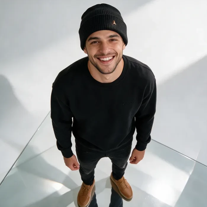 Шапка ATOMIC Double Cuff Knit Beanie Black