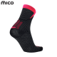 Носки MICO M1 Trail Run Crew Black Pink в магазине Sport-Nordic.ru.