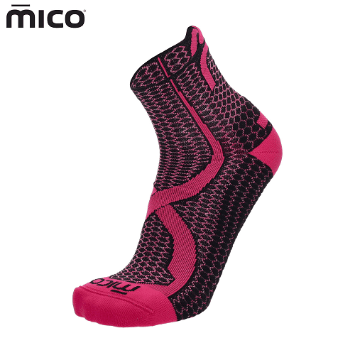 Носки MICO Odor Zero XT2 Trail Pink Black в магазине Sport-Nordic.ru.