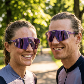 Очки BLIZ P006 Transparent Purple Smoke Purple Mirror