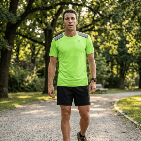 Футболка MICO X-Performance Trail Run Green Man