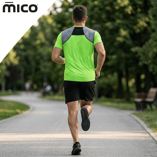 Футболка MICO X-Performance Trail Run Green Man в магазине Sport-Nordic.ru.