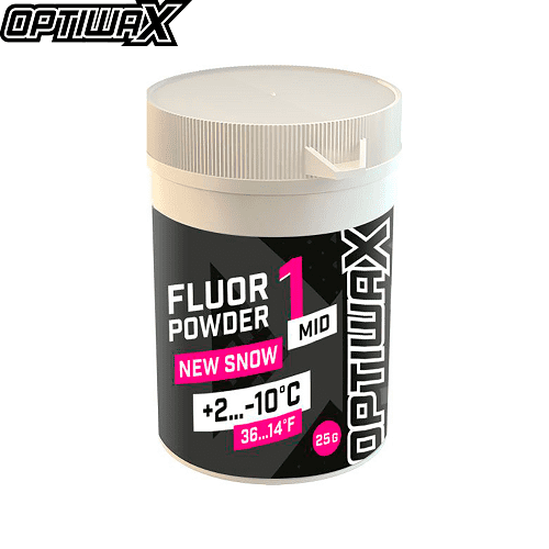 Порошок OPTIWAX Fluor Powder MID 1 +2-10° 25g в магазине Sport-Nordic.ru.