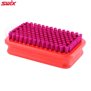 Щётка SWIX T190B Fine Red Nylon