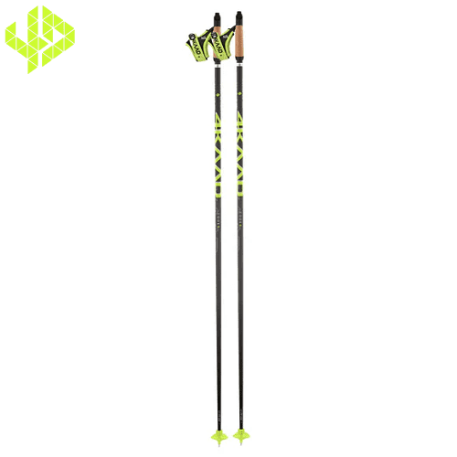 Лыжные палки 4KAAD Code 9 Black Yellow