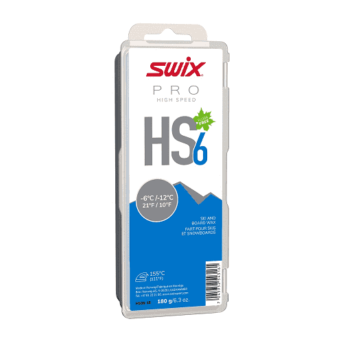 Парафин SWIX HS6 Blue -6-12° 180g