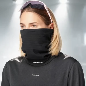 Бафф SALOMON Warm Neck Gaiter Tube Deep Black