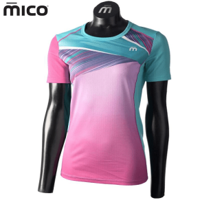 Футболка MICO Extra Dry Run Turquoise Mix Wmn