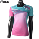 Футболка MICO Extra Dry Run Turquoise Mix Wmn в магазине Sport-Nordic.ru.